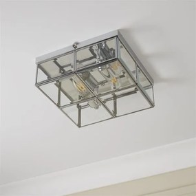 Searchlight 6769-26CC - Stropné svietidlo FLUSH 2xE14/40W/230V chróm