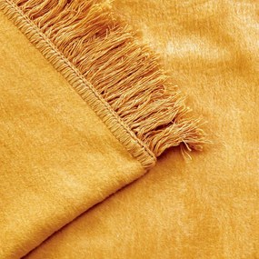 BAVLNENÁ DEKA COTTON CLOUD 150X200 CM ŽLTÁ