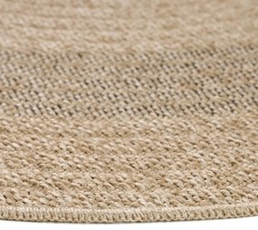 Čierno-béžový okrúhly vonkajší koberec ø 120 cm Comilla – Ayyildiz Carpets