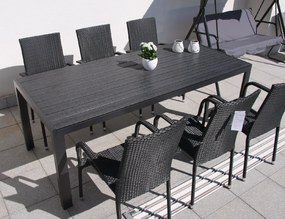 Záhradný jedálenský set Viking XL + 6x ratanová stolička Paris