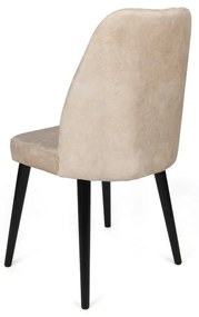 Súprava jedálenských stoličiek Alfa Cream and Black, 4 ks