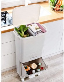 Odpadkový kôš NARDAN 42 l biely