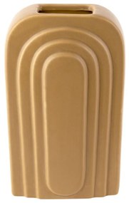 Žltá keramická váza PT LIVING Arc, výška 27 cm