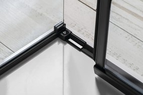 Polysan Polysan, ALTIS LINE BLACK obdĺžniková sprchová zástena 1100x800 mm, L/P varianta, AL3912BAL5912B