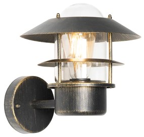 Vintage vonkajšia nástenná lampa starožitné zlato IP44 - Prato