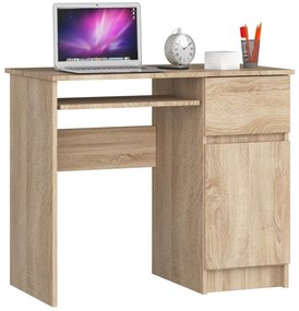 Písací stôl PIKSEL 90 cm dub sonoma pravý