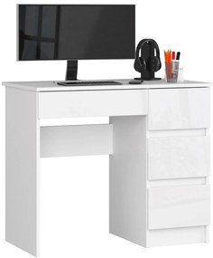 PC stolík Benicio II (biela + lesk biely) (P). Akcia -22%. Vlastná spoľahlivá doprava až k Vám domov. 1128535