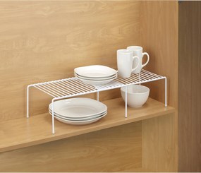 CONFORTIME Prídavná polica, rozťahovacia, výsuvná, biela, 38-68cm x 26 EXTENSIBLE2