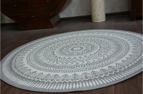 Koberec SIZAL FLAT kruh 48695/637 Vitráž