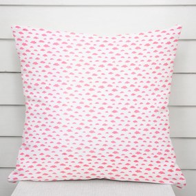 Biante Detská bavlnená obliečka na vankúš Sandra SA-128 Koralové obláčiky na bielom 50 x 70 cm