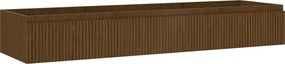 Mexen Rivel, kúpeľňová skrinka 160 cm, 1 zásuvka, drážkovaná, orech, 91A20-16023-1-BF86