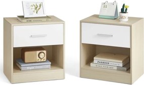 Set dvoch nočných stolíkov ANT-E1081 BUK (2 ks)