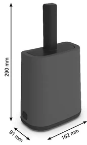 Lopatka s držiakom 9x16 cm Biala - Rotho