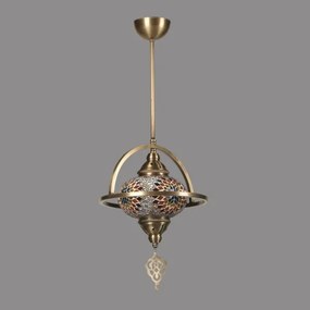 Luster na tyči YENI 1xE27/40W/230V bronzový