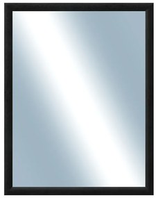 DANTIK - Zrkadlo v rámu, rozmer s rámom 70x90 cm z lišty LEDVINKA čierna (1446)