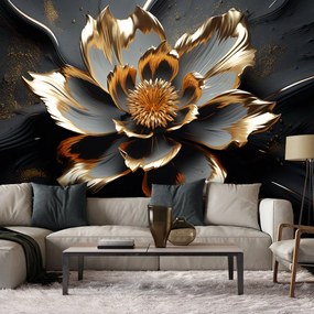Gario Fototapeta Krásny čiernozlatý kvet Materiál: Vliesová, Rozmery: 200 x 140 cm