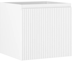 Mexen Rivel, kúpeľňová skrinka 50 cm, 1 zásuvka, drážkovaná, biela matná, 91A20-05047-1-BF01