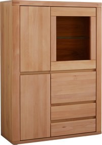 XXXLutz VYSOKÁ KOMODA, jadrový buk, jadrový buk, 98,4/139,6/37,7 cm Voleo - Komody - 002412010850