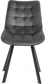 Set - 4 ks Jedálenská stolička AVENBERG NOLA, sivá