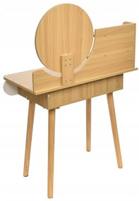 Dekorstudio Jumi Toaletný stolík SCANDI biely+ svetlý buk
