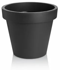 PLASTKON Dekoratívny kvetináč Metro Twist'n'Roll 39 x 35,5 cm antracit, 39 cm