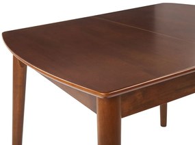 Rozkladací jedálenský stôl 100/130 x 80 cm tmavé drevo TOMS Beliani