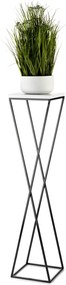 STOJAN NA KVETINÁČ LOFT6 100X24X24 CM ČIERNA/BIELA