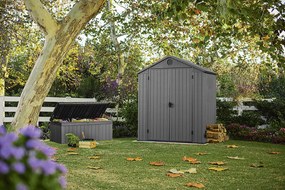 Záhradný domček Keter Darwin 6 x 4 šedý, s podlahou