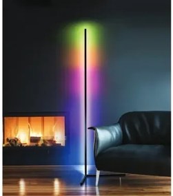 LED stojaca lampa Johnny Digital Led Rgb čierne s diaľkovým ovládačom