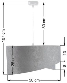 Luster na lanku GALAXY 1xE27/60W/230V