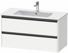 DURAVIT Ketho 2 závesná skrinka pod umývadlo, 2 zásuvky, 1010 x 480 x 550 mm, biela matná, K25264018180000