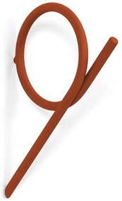 Oranžový nástenný oceľový háčik Tuba – Spinder Design
