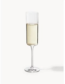 Poháre na šampanské z krištáľového skla Xavia, 4 ks