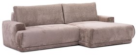PROXIMA.store - Rohová sedačka plocha spania 138x215 - LATTE TYP ROHU: Pravý, SKUPINA LÁTOK: Skupina 2