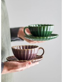 Fialová šálka na cappuccino z kameniny 220 ml Latina – Bloomingville