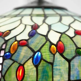 Endon 66148 - Luster na reťazi Tiffany DRAGONFLY 3xE27/60W/230V pr. 50 cm