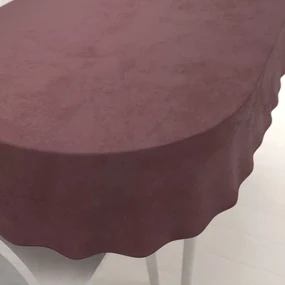 Biante Zamatový oválny obrus Velvet Prémium SVP-019 Hnedofialový 140x220 cm