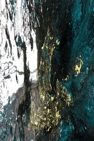 Koberec Dark Marble 160x230 cm modrý