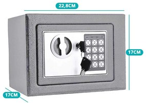 Digitálny trezor v 2 veľkostiach- sivý