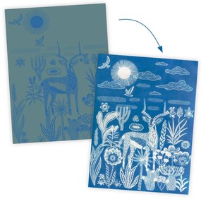 Kreatívna súprava kyanotypie - Noc v savane