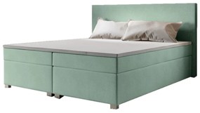 Čalúnená postel Boxspring ISLAND + matrac + rošt - cosmic 16 / 140x200 / s vrchným matracom