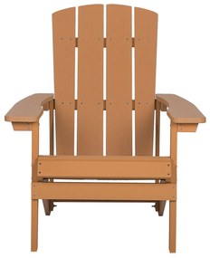 Záhradná stolička vo farbe dreva ADIRONDACK Beliani
