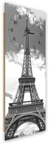 Gario Hodiny na stenu Eiffelova veža v oblakoch Rozmery: 25 x 65 cm