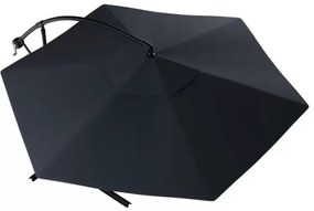 Záhradný skladací slnečník SUNVI 300 cm, grafitový + obal zdarma