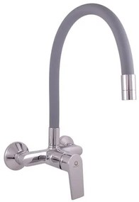 Drezová batéria RAV Slezák COLORADO so silikónovým ramienkom 150 mm sivá / chróm CO102.5/10, 1 ks