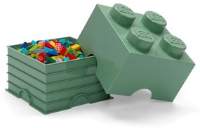 Zelený úložný box štvorec LEGO®