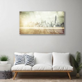 Obraz plexi Mesto new york paneláky 100x50 cm
