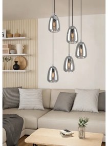 Eglo 98617 - Luster na lanku ALOBRASE 5xE27/40W/230V