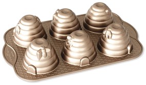Mini plech na pečenie Nordic Ware Mini Bee Hives so 6 formami, 3 šálky karamelu, 90777