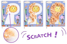 Kreatívna hra - vlna a suchý zips - chlpaté zvieratká